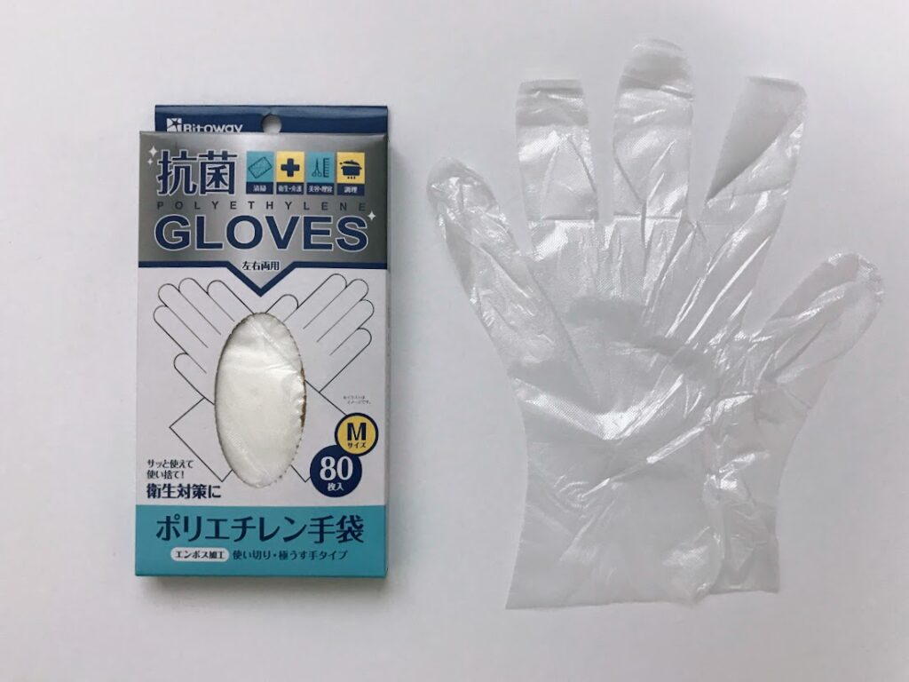 東京パック S-HYBRIDグロｰブニュｰマイジャストSS ブルｰ BHN-SS ポリエチレン使い捨て手袋